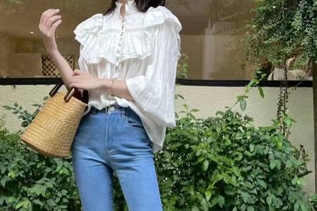 牛仔蓝布条线搭配什么颜色
