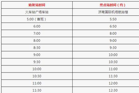 承德机场大巴往返时间