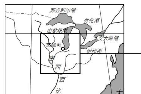 密西西比河水系形状图是什么