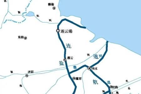 上海到连云港经过哪些城市
