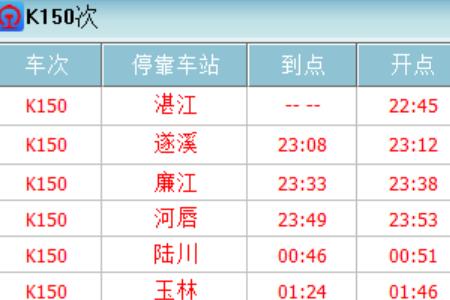 广州到包头k666次列车途经站点