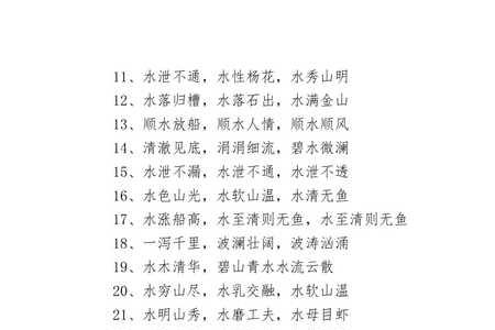 描写湘江的四字词语