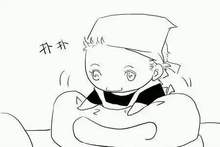 小朋友帮妈妈叠被子简笔画