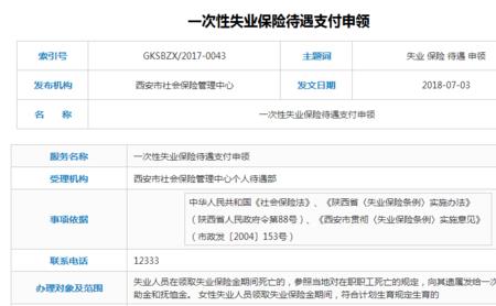西安失业金领取条件及标准2022年