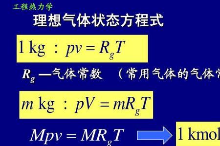 理想气体体积公式