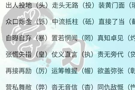 什么可什么和成语