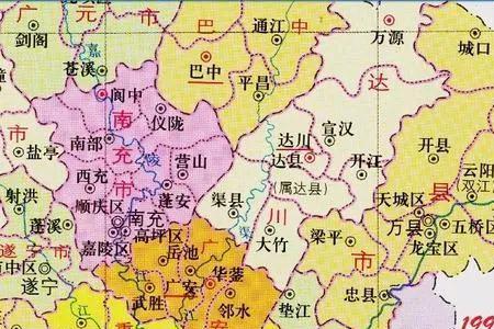 原四川省涪陵市有多大