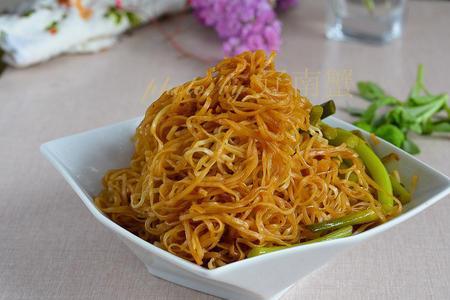 蒸绿面条的做法