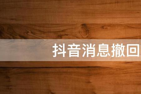 为什么抖音里的话都能撤回