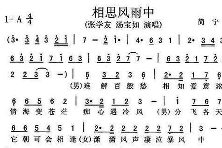 类似相思风雨中的歌曲