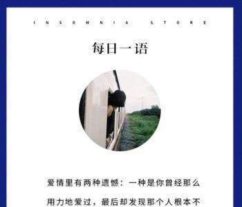只有放任遗憾继续的人什么意思