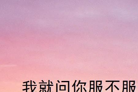 我服你什么意思