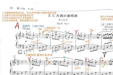 业余钢琴三级考级曲目