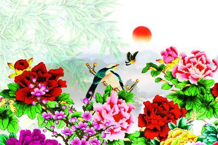 带花的词语比如花开富贵