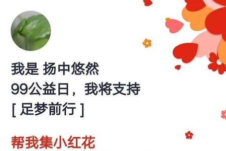公益捐款小红花代表什么