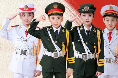 学生护旗手礼服如何穿