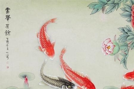 鸿运当头牡丹花画法