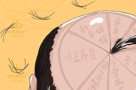 四个字形容秃顶