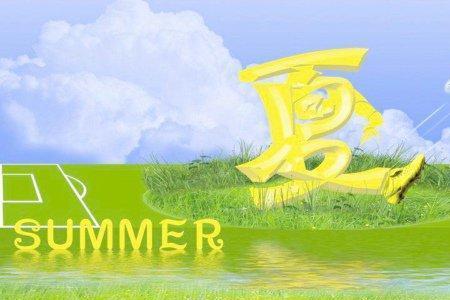 爱夏天的词语