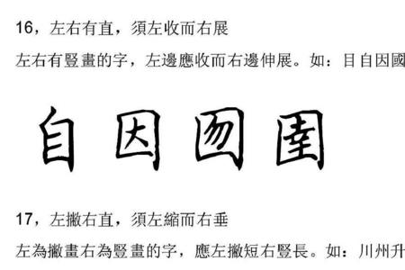 楷书结构36法完整版