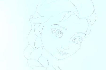 艾莎公主儿童画