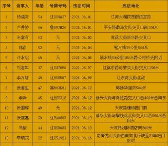 2021全国交通违章罚款排名