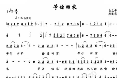 妈妈等你回家的主题歌