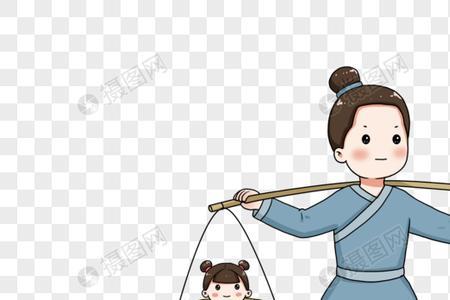 扁担专挑中间断下一句
