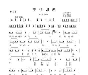 等你归来歌词意思