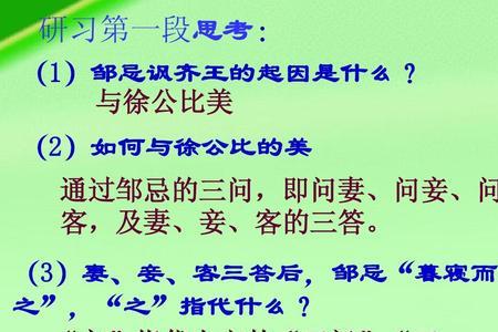 邹忌比美的道理是什么