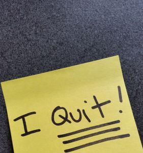 quit的被动形式