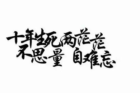 十年相思两茫茫 歌词