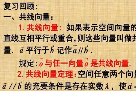向量的唯一性