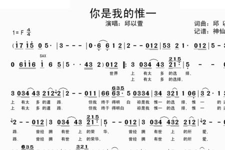 你不是我的唯一是什么歌