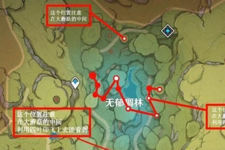 原神四个神之树的位置