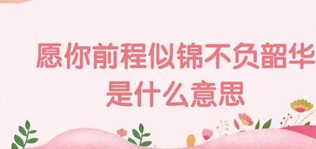 不负韶华，归来仍是少年什么意思
