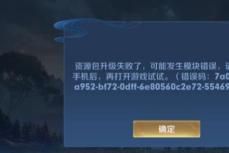王者资料包一直显示错误怎么办