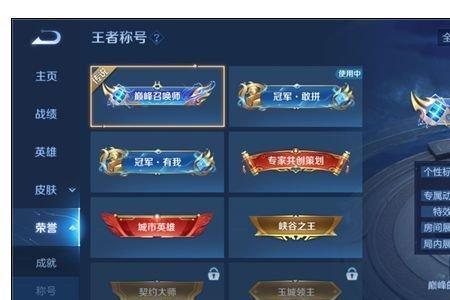 王者荣耀怎么看赛季标签