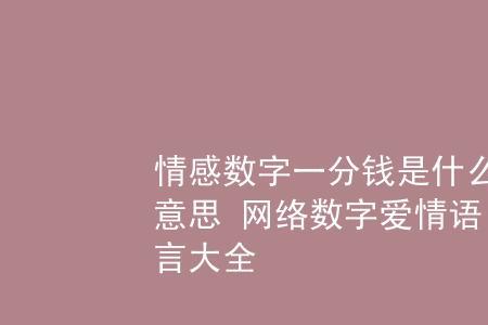 2009数字爱情代表什么意思