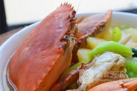 红花青蟹汤的煮法