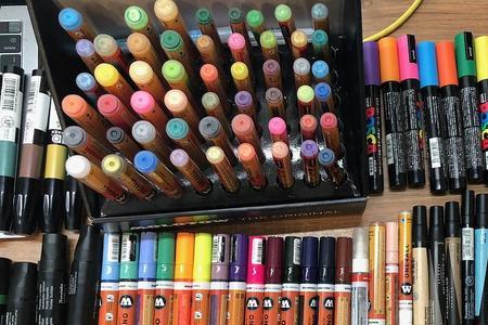用哪种马克笔颜色像蓝瓦