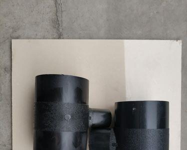 pe电容150×65三通管件怎么接