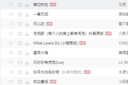 2015年抖音最火歌曲排行榜