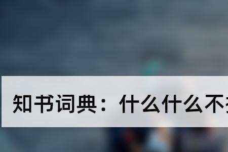 不什么人后四字成语