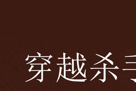 杀手穿越到古代的小说