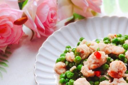 豌豆炒虾仁做法