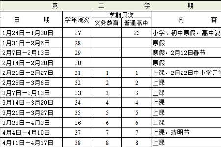 中小学生多久放一次假