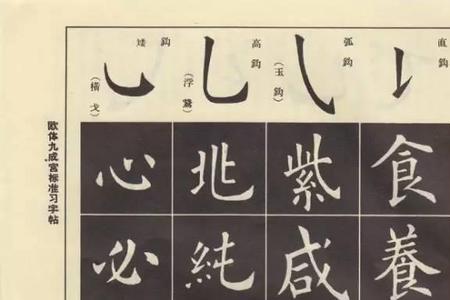 九成宫玉字写法