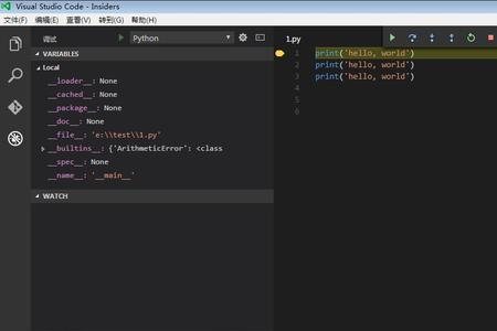 visualstudio写python代码不能输出中文