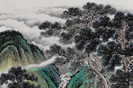 溪山积翠寓意